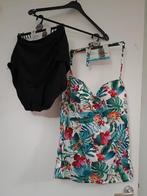Nieuwe Hema Tankini Maat 44/XXL - Jungle Print, Zwart, Nieuw, Ophalen of Verzenden, Bikini