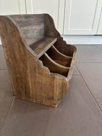 Antieke houten gruttersbak - Rustieke opberger, Ophalen