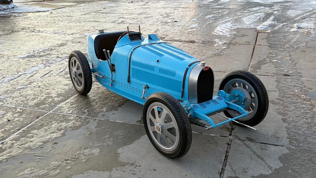 Bugatti Type 35 kinderauto / junior met 150 cc benzinemotor, Antiek en Kunst, Ophalen