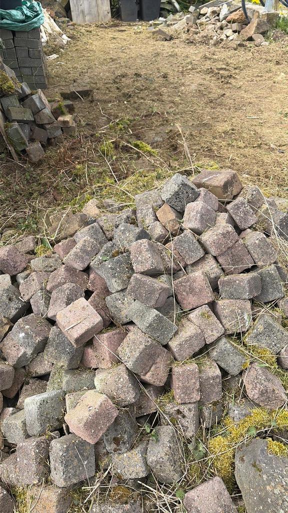 Kinderkopjes gratis, Tuin en Terras, Tegels en Klinkers, Ophalen, Gebruikt, Klinkers, Minder dan 5 m²