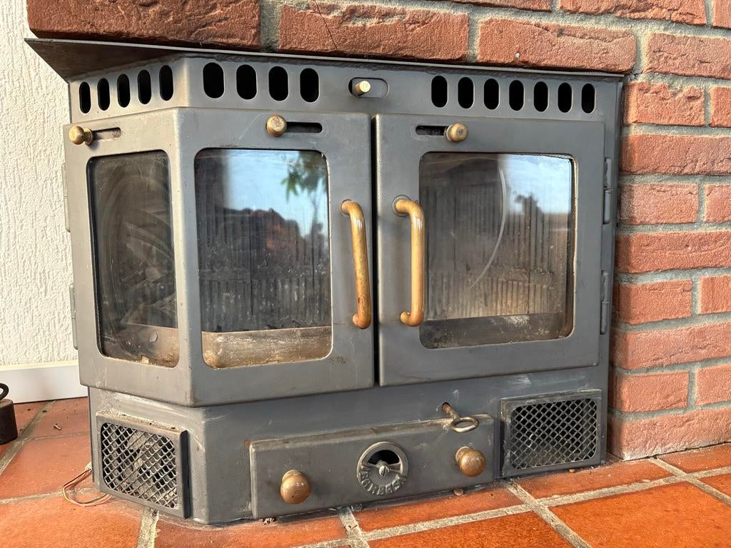 Houtkachel Barbas, Ophalen, Gebruikt, Inzethaard, Houthaard