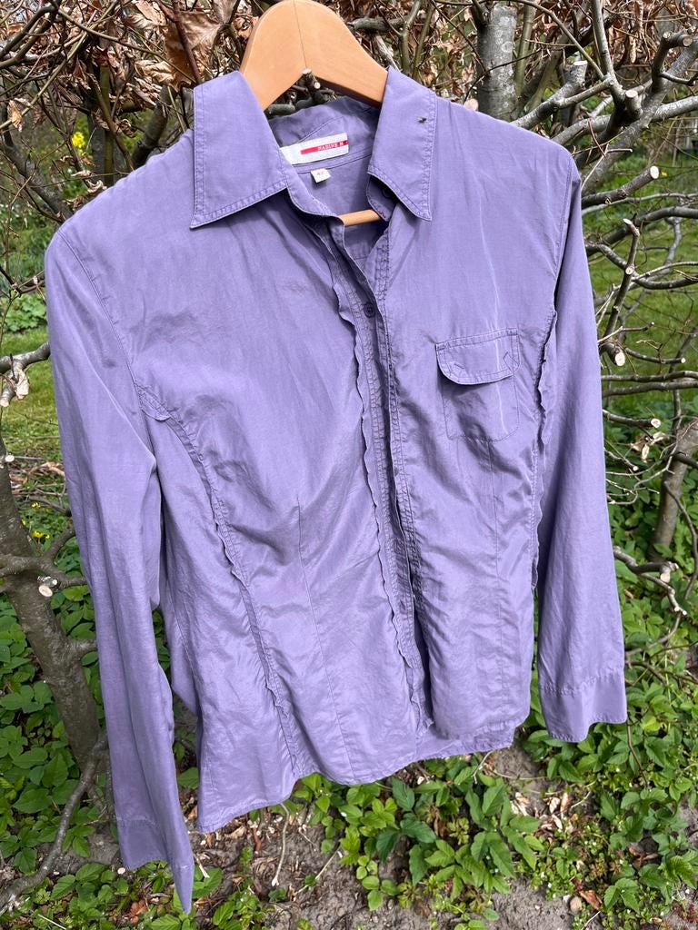 Zijde/Katoen Blouse Maat 42 - Nadine H, Kleding | Dames, Ophalen of Verzenden, Gedragen, Maat 42/44 (L), Overige kleuren