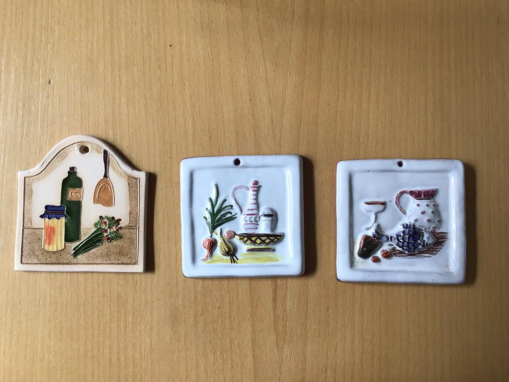3 siertegeltjes - keuken, Antiek en Kunst, Ophalen of Verzenden