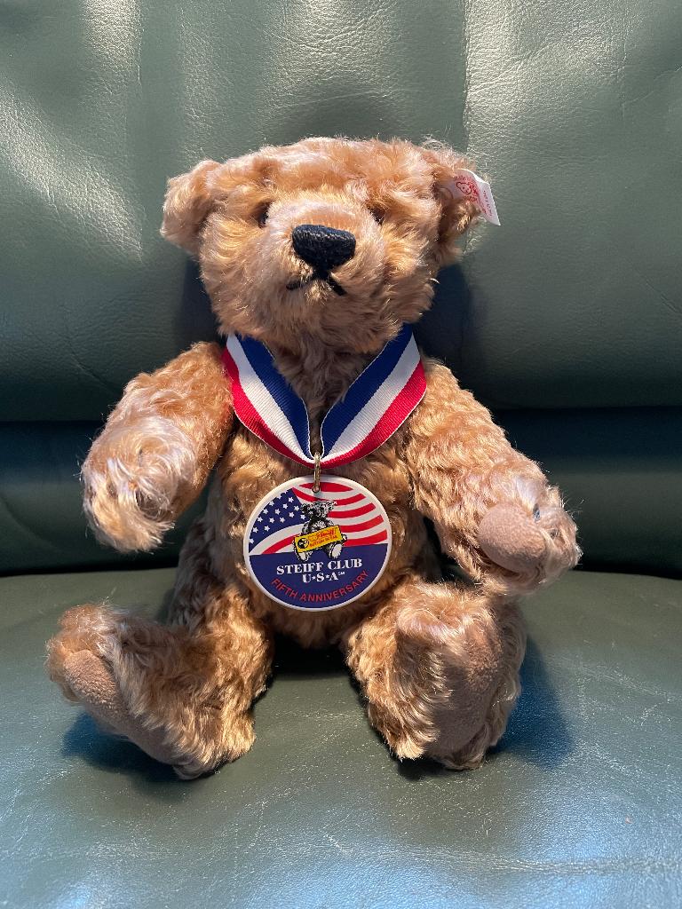 STEIFF TEDDYBEER SAMMI, Cinnamon 25 cm, Limited Club Ed. 97, Ophalen of Verzenden, Nieuw, Stoffen beer, Steiff