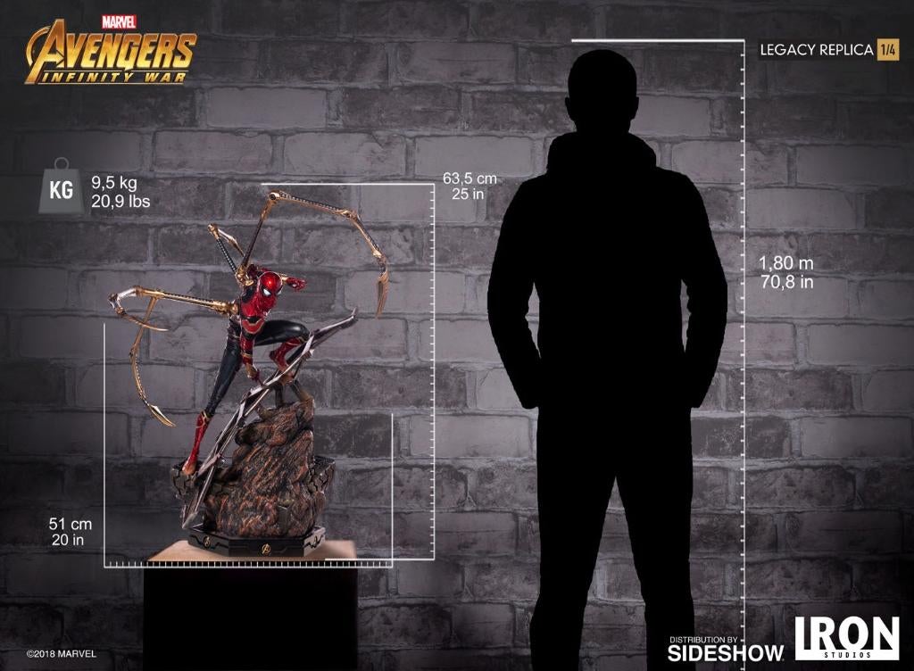 Marvel Avengers Infinity War Iron Spider-Man 1/4, Ophalen of Verzenden, Zo goed als nieuw