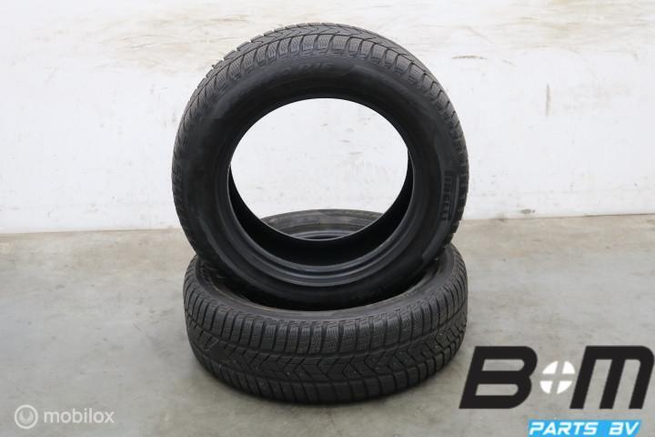 2 x 2056016 96H Pirelli Sottozero 3 Winter 6.5mm 205 60 16, Gebruikt, 16 inch, Band(en), 205 mm
