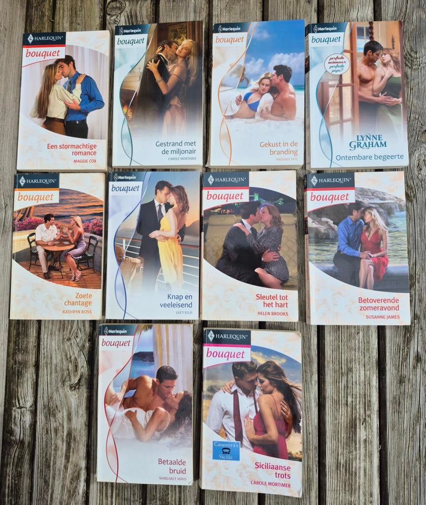 Harlequin Bouquet romannetjes
boekjes 10 stuks, Boeken, Romans, Ophalen of Verzenden, Zo goed als nieuw