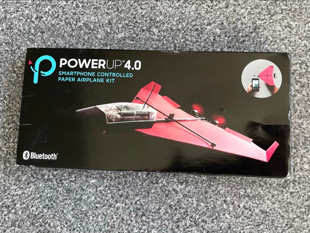 PowerUp 4.0 Smartphone Gestuurd Papieren  Vliegtuig Kit, Ophalen of Verzenden, Nieuw, Elektro, RTF (Ready to Fly)