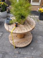 Tafel tuintafel kabelhaspel tafel buitentafel ronde tafel, Tuin en Terras, Tuintafels, Ophalen, Gebruikt, Rond, Hout