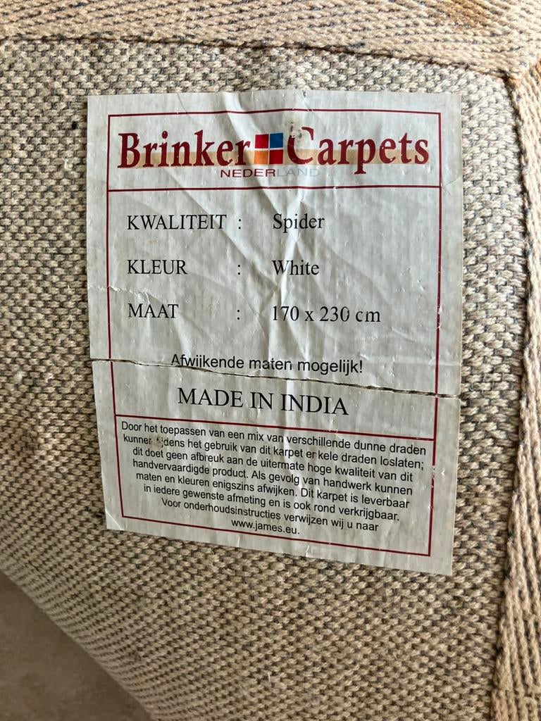 BRINKER hoogpolig carpet vloerkleed 170x230, Ophalen, 150 tot 200 cm, 200 cm of meer, Zo goed als nieuw