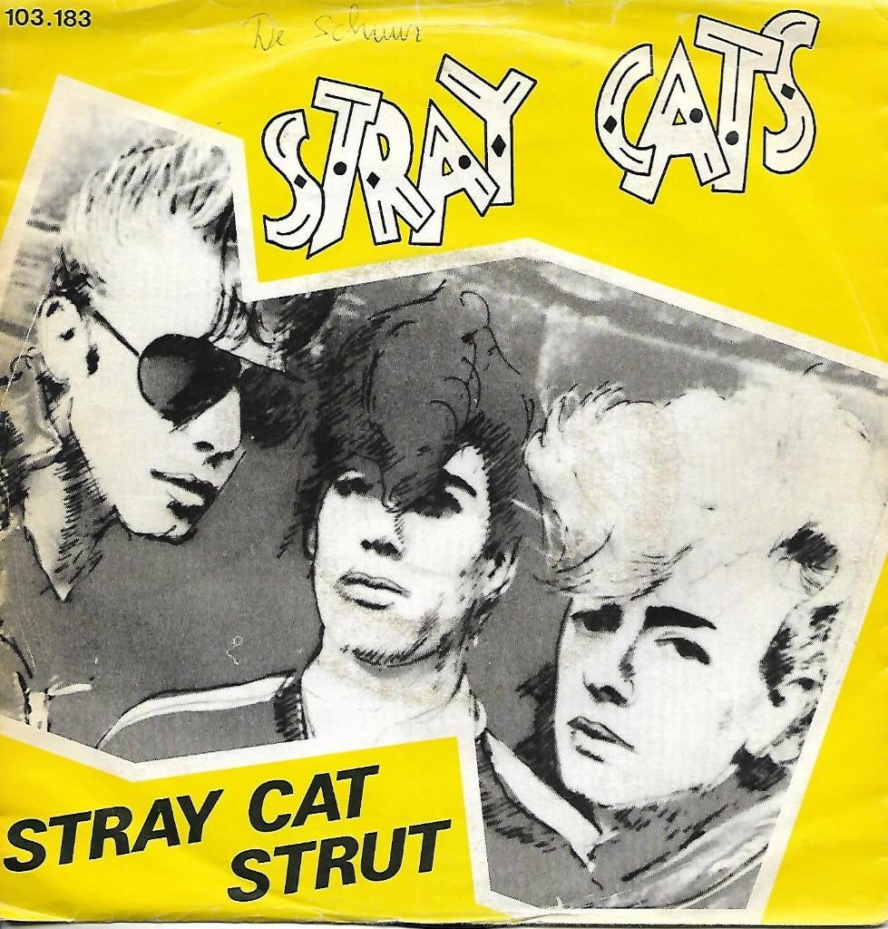 Stray Cats - Stray cat strut, Cd's en Dvd's, Vinyl Singles, Gebruikt, 7 inch, Single, Ophalen of Verzenden