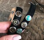 Noosa Amsterdam Petite double skinny armband Black Maat XS, Verzenden, Nieuw, Zwart, Leer