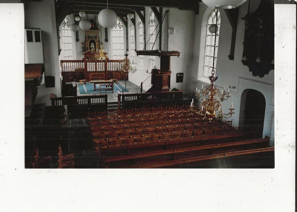 De Lier Kerkinterieur  Foto, Ophalen of Verzenden, Ongelopen, Zuid-Holland
