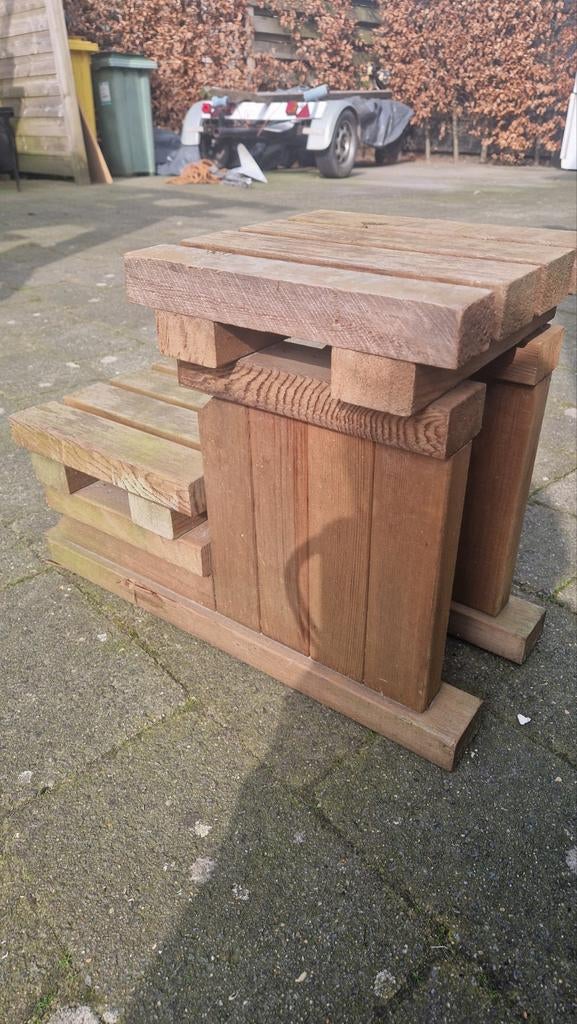 Trapje  opstapje voor caravan boot stevig hout, Caravans en Kamperen, Caravan accessoires, Ophalen of Verzenden