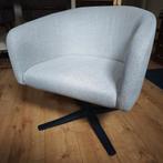 Beige draaifauteuil, Huis en Inrichting, Fauteuils, Ophalen, Minder dan 75 cm, Zo goed als nieuw, Stof
