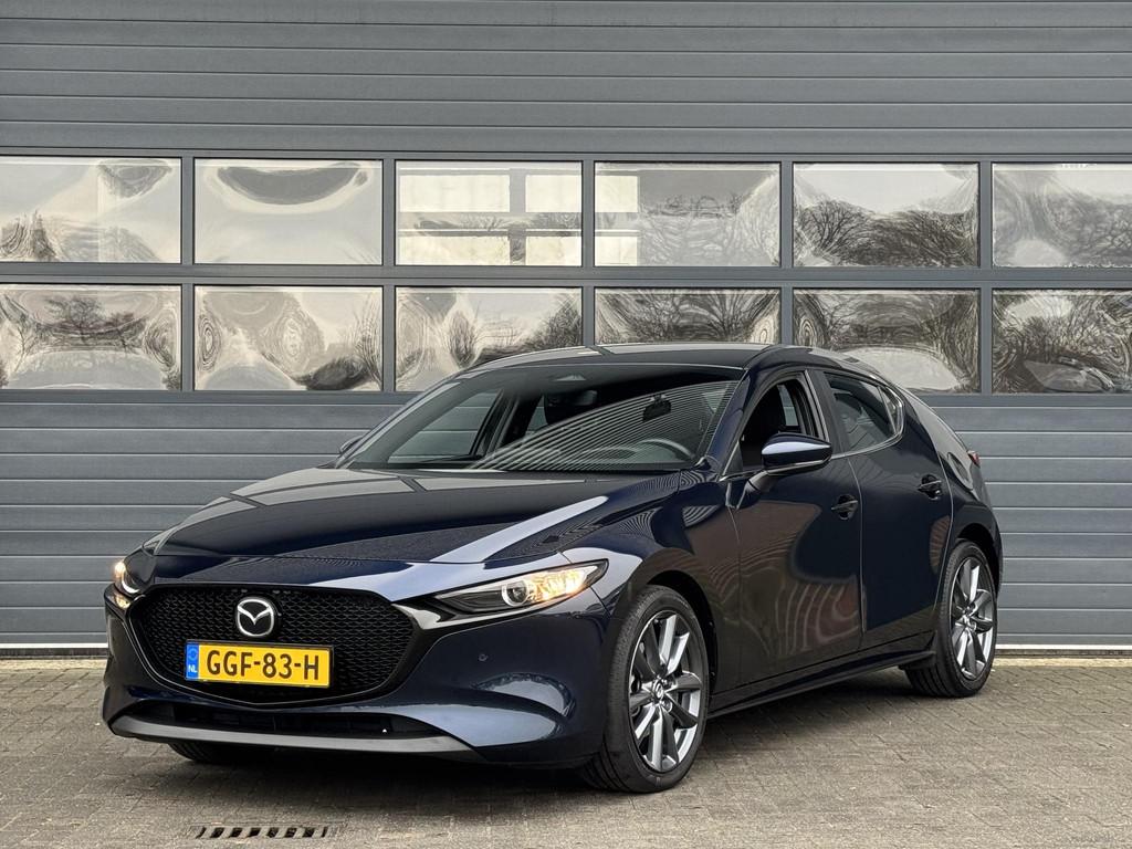 MAZDA 3 2.0 E-SKYACTIV-X M HYBRID 186 HOMURA I P-CAMERA I AD, Auto's, Mazda, Voorwielaandrijving, 1998 cc, Stof, Gebruikt