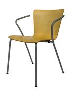 Vintage stoelen Fritz Hansen Vico Magistretti set van vier, Gebruikt, Bruin, Bekijk de foto's voor alle details!, Vier