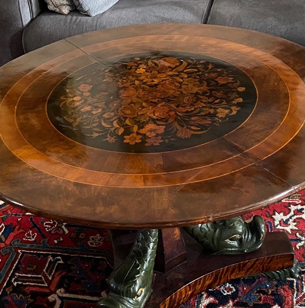 Antieke Biedermeier tafel, Antiek en Kunst, Ophalen