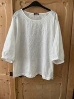 Mooie witte blouse 100% katoen maat 46, Ophalen of Verzenden, Zo goed als nieuw