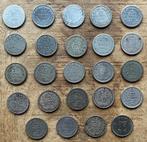 serie 25 cent / kwartje Wilhelmina (1894 - 1948), Ophalen, Setje, Zilver, 25 cent