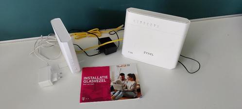 Zyxel T50 router and WAP6807 Wifi versterker, Computers en Software, WiFi-versterkers, Zo goed als nieuw, Ophalen