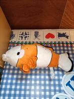 Goudvis knuffel oranje met wit 37 cm groot, Ophalen of Verzenden