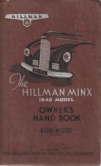 The Hilmann Minx 1948 model owner handbook, Auto diversen, Ophalen of Verzenden