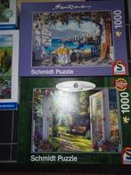 Set 5 puzzels, Ophalen, 500 t/m 1500 stukjes, Zo goed als nieuw, Legpuzzel