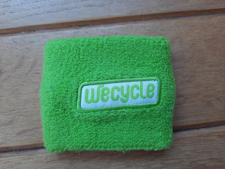 Polsbandje zweetband neon groen Wecycle, Sport en Fitness, Tennis, Nieuw, Racket, Overige merken, Ophalen of Verzenden