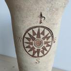 Keramieken Windroos Vaas (Outlet de Overkant), Huis en Inrichting, Gebruikt, Overige kleuren, Aardewerk of Porselein, Ophalen of Verzenden