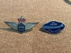 KLM Junior Stewardess & Flying Junior Pins, Ophalen of Verzenden, Gebruikt, Patch, Badge of Embleem