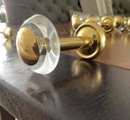 8x Embrasse messing haken-muursteun-sierknop, Minder dan 50 cm, Overige kleuren, Klassiek met moderne touch, Ophalen of Verzenden
