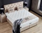 Opbergboxspring Palermo beige Dreambedden, Crème, Ophalen of Verzenden, 180 cm, 200 cm