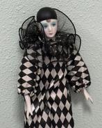 Antiek antieke harlekijnpop Harlekijn pop porselein clown, Verzamelen, Poppen, Ophalen of Verzenden, Zo goed als nieuw, H, H