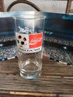 Coca-Cola Italia '90 Glas, Verzamelen, Glas en Borrelglaasjes, Ophalen, Gebruikt, Frisdrankglas