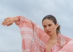 WASTED Atelier Fair Fashion kimono met veren, NIEUW, Verzenden, Nieuw, Rood, Onder de knie