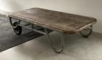 Side table, transportkar, vintage, tafel, Ophalen, Gebruikt, 100 tot 150 cm, Vintage