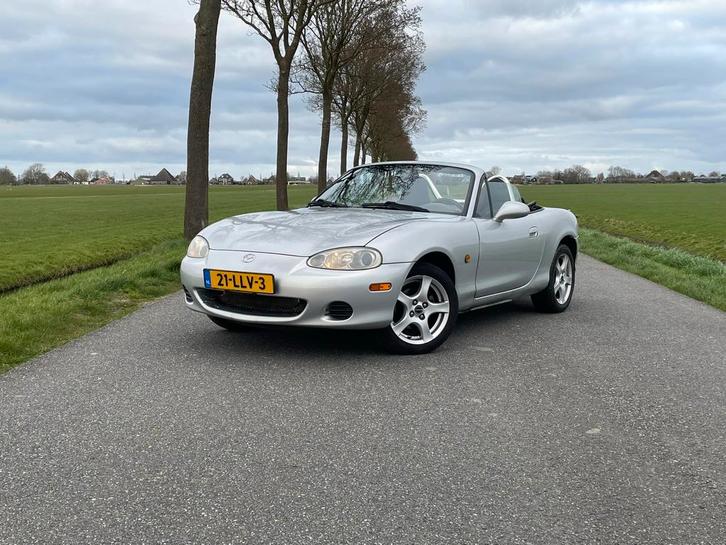 Mazda MX-5 1.6 I 2002 Grijs PROJECT, Auto's, Mazda, Particulier, MX-5, ABS, Achteruitrijcamera, Airbags, Airconditioning, Bluetooth
