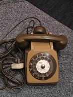 Vintage Franse Draaischijf Telefoon met Meeluisteroptie, Ophalen of Verzenden