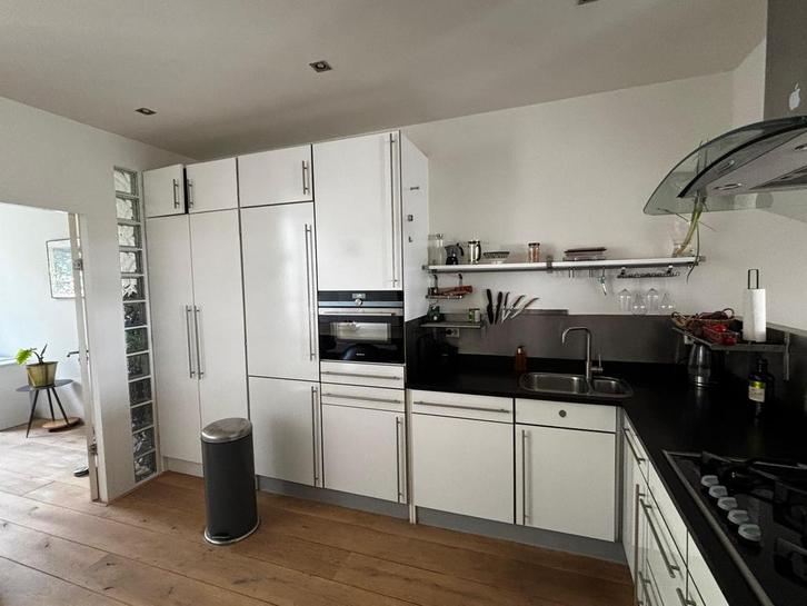 L-vorm keuken in goede staat, Huis en Inrichting, Keuken | Complete keukens, Zo goed als nieuw, Hoekkeuken, Wit, Ophalen