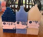 Delfts Blauw Kaarsenhuisjes Set, Overige materialen, Wit, Nieuw, Ophalen of Verzenden
