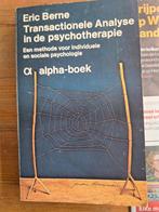 Transactionele Analyse in de psychotherapie, Boeken, Gelezen, Sociale psychologie, Eric Berne, Ophalen of Verzenden