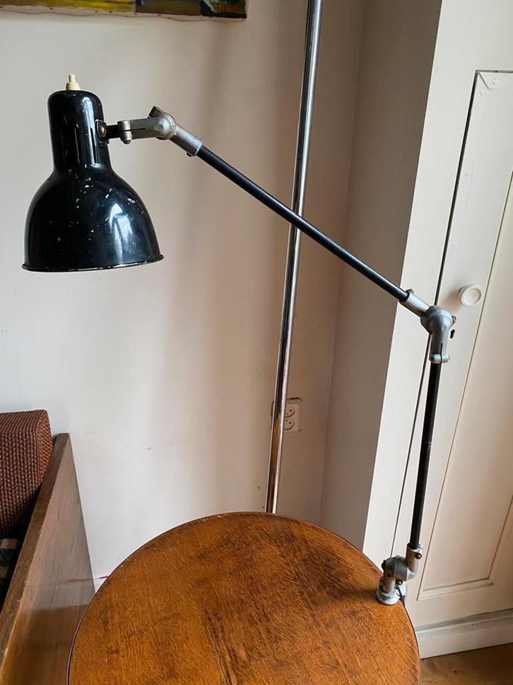Rijo Belgische architectenlamp klemlamp, 1945, Huis en Inrichting, Lampen | Tafellampen, Zo goed als nieuw, Minder dan 50 cm, Ophalen of Verzenden