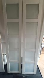 GRATIS 2x Bergsbo Pax deuren wit/frosted glas., Huis en Inrichting, Ophalen, 200 cm of meer, 50 tot 100 cm, Glas