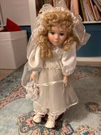 Vintage Porseleinen Pop in Witte Jurk, Ophalen, Gebruikt, Overige typen