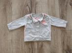 Mooi wit grijs vestje met roze details van Tumble 'n Dry, 50, Kinderen en Baby's, Babykleding | Maat 50, Meisje, Ophalen of Verzenden