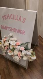 Welkomstbord babyshower, bruiloft etc, Ophalen of Verzenden, Zo goed als nieuw