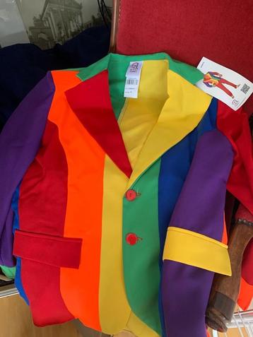 Regenboog feest / carnavals jasjes  beschikbaar voor biedingen