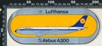 Sticker: Lufthansa - Airbus A300, Ophalen of Verzenden, Zo goed als nieuw, Bedrijf of Vereniging