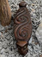 Maori houtsnijwerk Nieuw Zeeland New Zealand Tiki Rotorua NZ, Antiek en Kunst, Ophalen of Verzenden